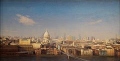 « St. Paul's Cathedral, Londres (vue du Tate Museum) »