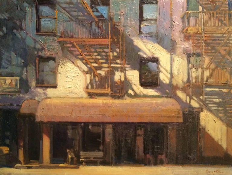 Francis Livingston Figurative Painting - "Wall Patterns"