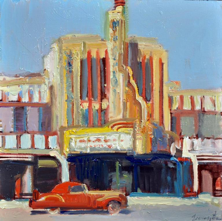 Francis Livingston "Blue Deco" For Sale at 1stdibs