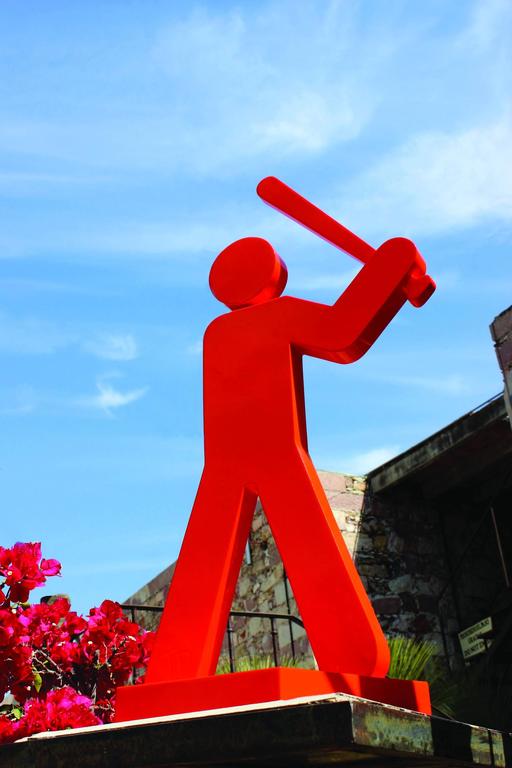 Todd Pierce Figurative Sculpture - "Untitled (Baseball)"