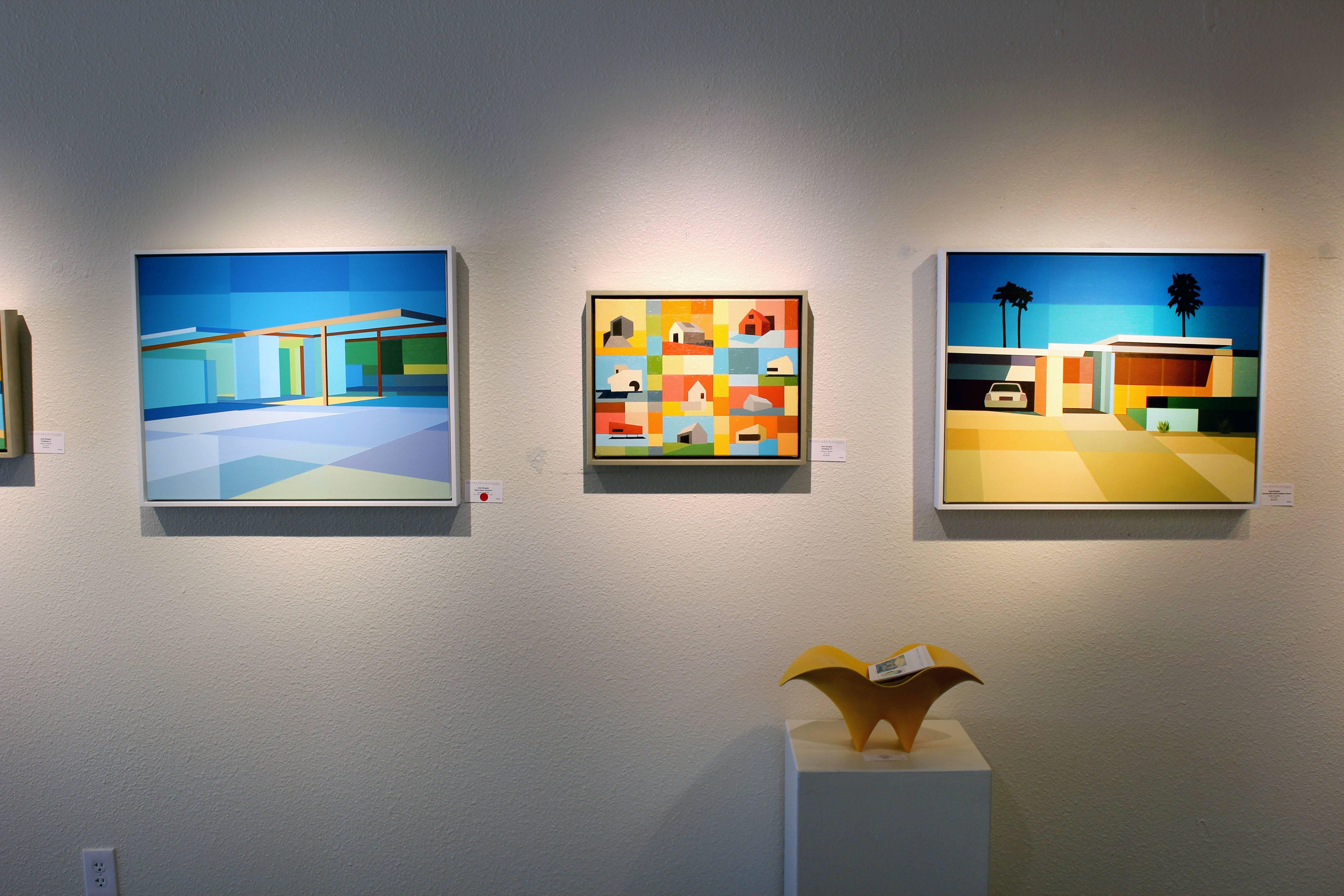 Andy Burgess "Palm Springs Mid Century Modern House" at 1stDibs palm springs paintings, palm