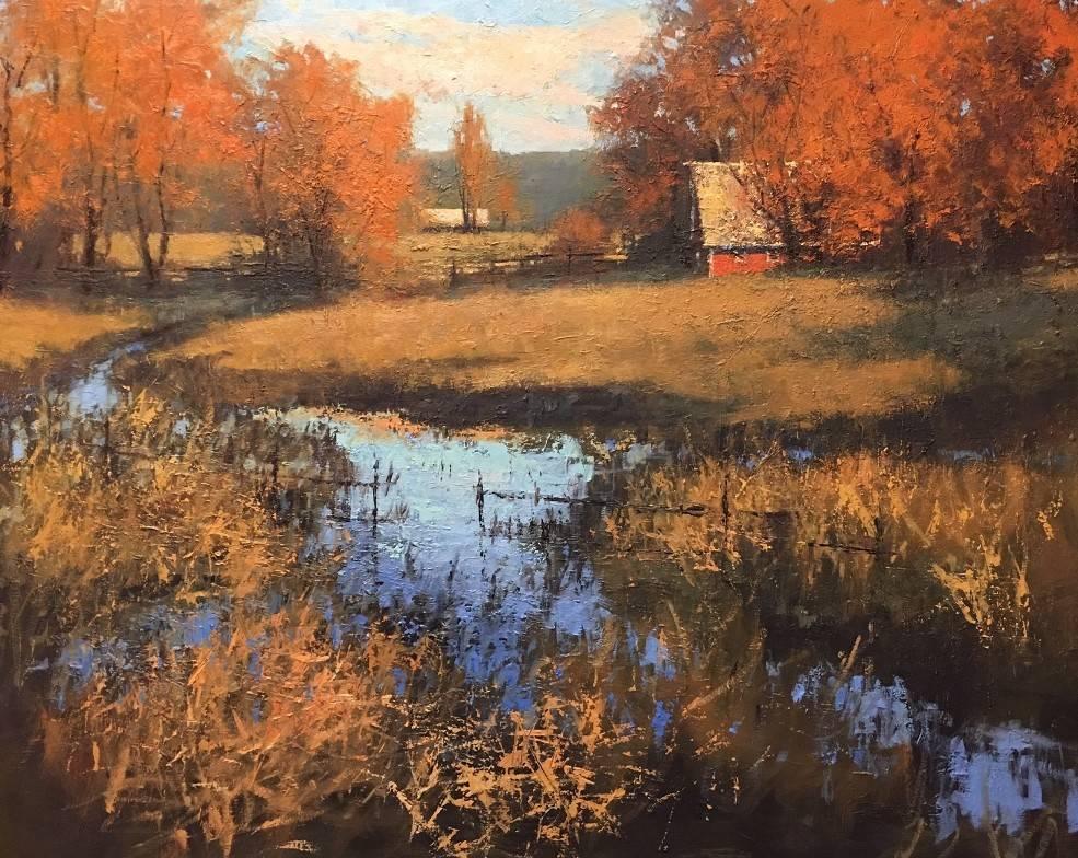 Romona Youngquist, Landscape Painting - "Golden Day"
