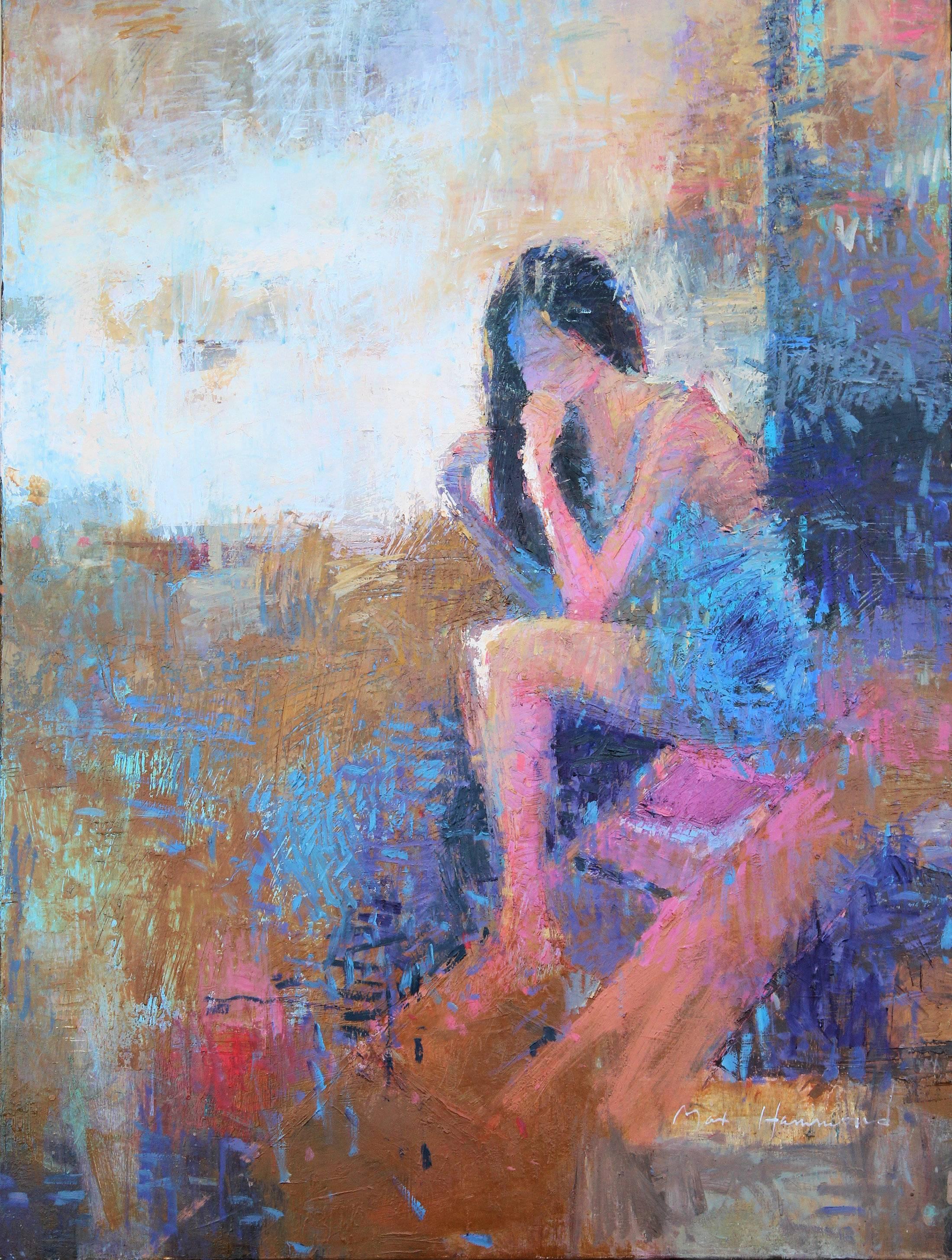 Max Hammond Abstract Painting - "Edward Elgar Concerto for Cello in  E. Minor op. 85"