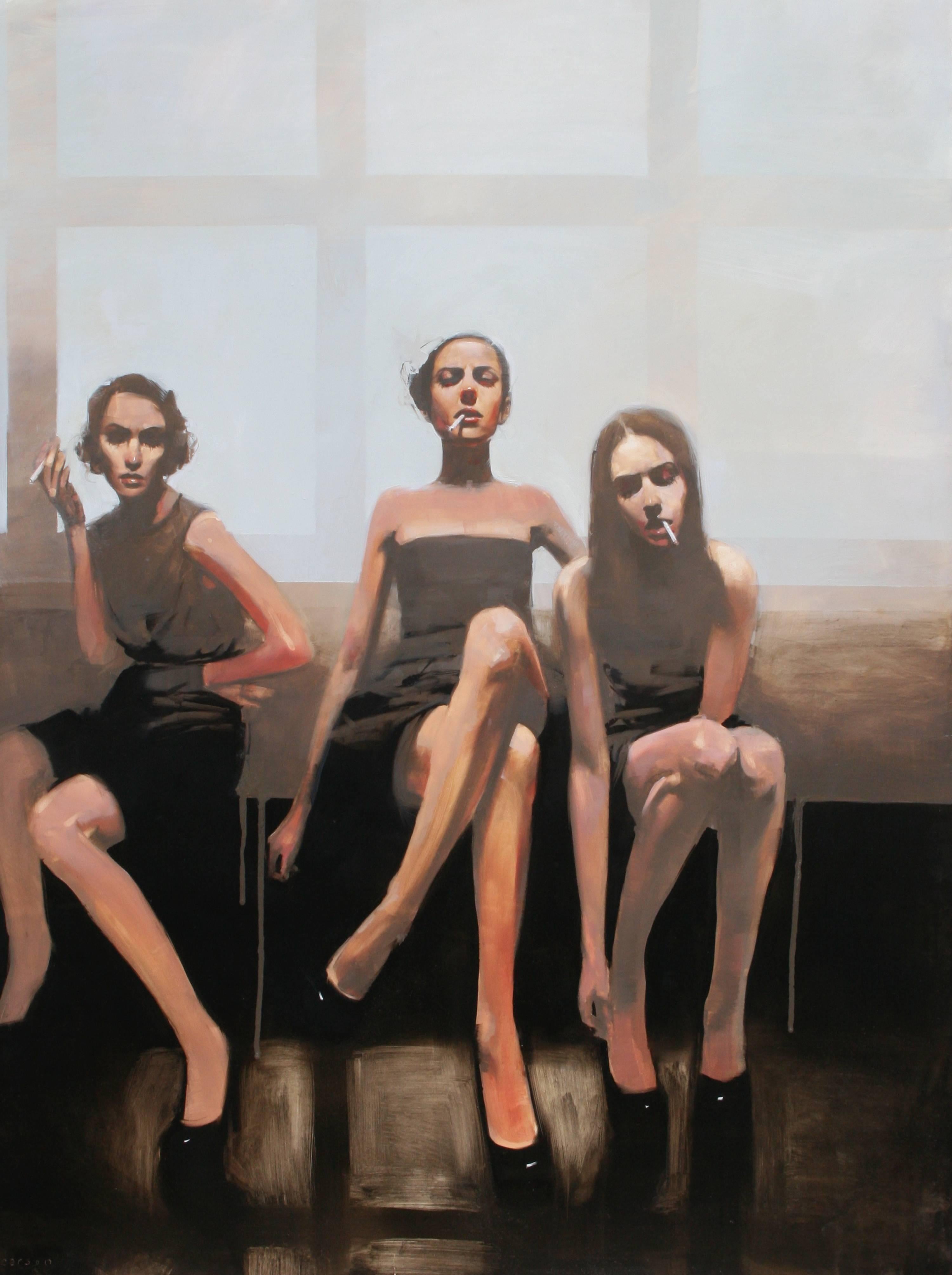 Michael Carson Still-Life Painting - Smokin 