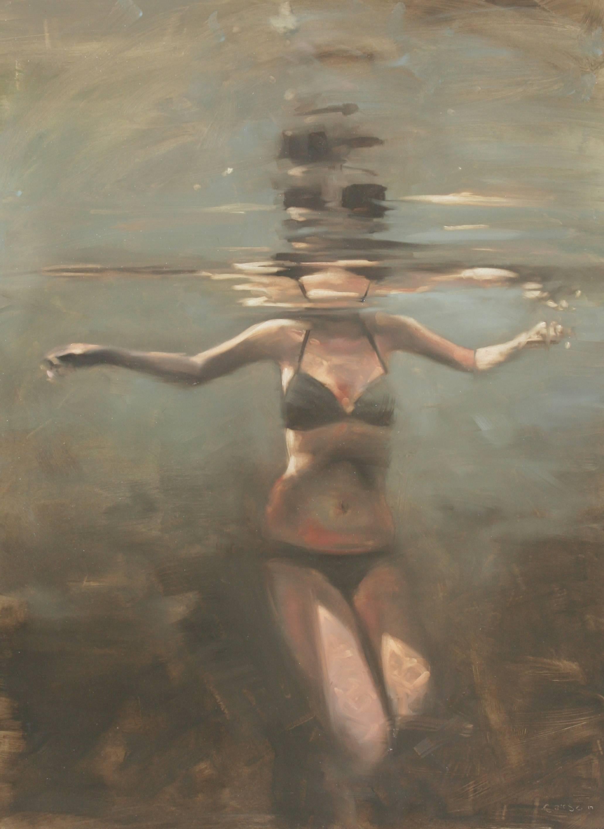 Michael Carson Still-Life Painting - Just Above Water
