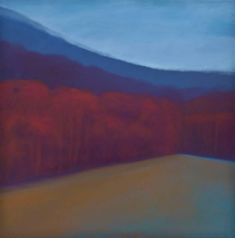 Gail Morris Landscape Painting - Fogline-Treeline