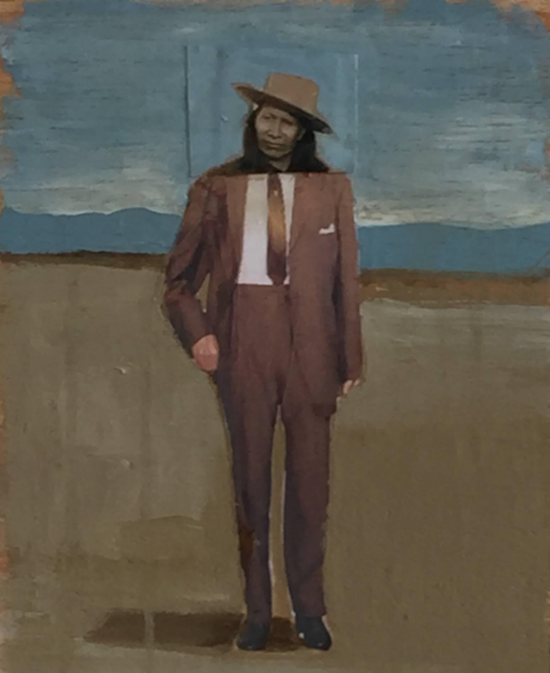 Well Dressed Indian - Mixed Media Art by Tom Judd