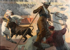 The Picadors - Bullfighting, 1921, Oil on canvas, 160 x 225 cm
