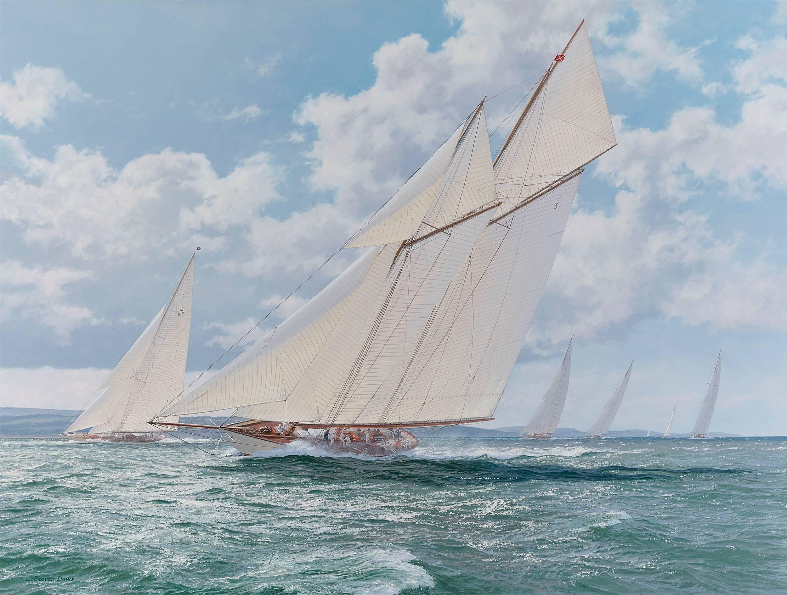 John Steven Dews Landscape Painting - The Mighty Westward