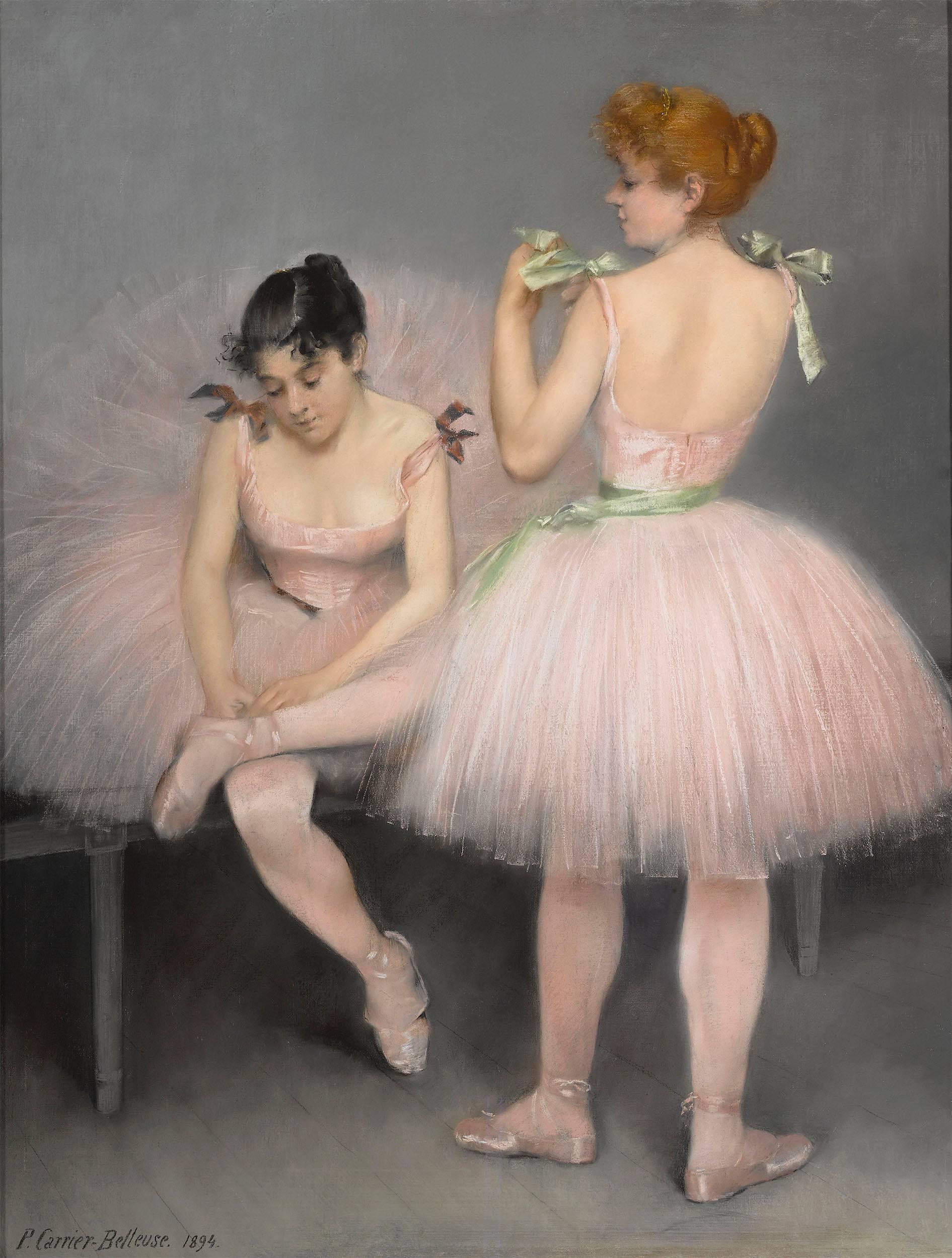 Pierre Carrier-Belleuse Portrait Painting - Les Danseuses