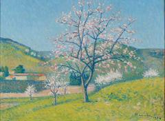 Vintage Arbres en Fleur à Alet-les-Bains by Achille Laugé