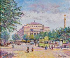 Matin Tôt Place du Chtelet by H. Claude Pissarro