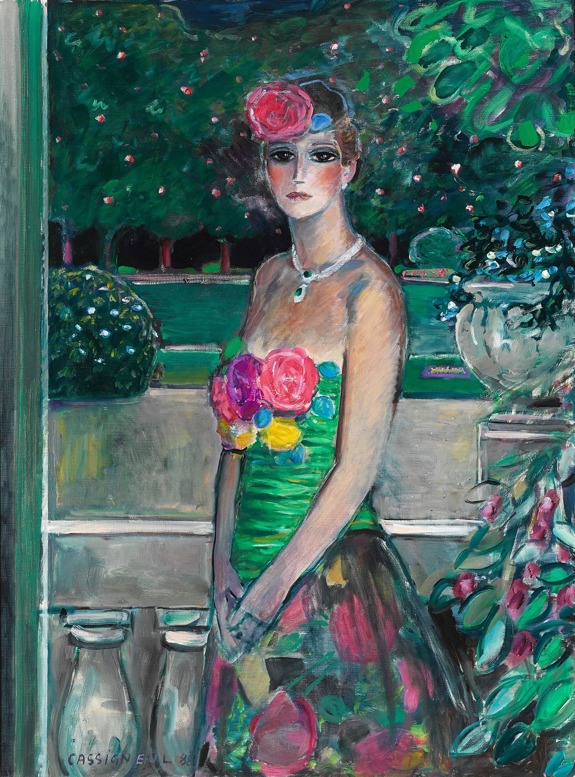 Jean-Pierre Cassigneul Figurative Painting - The Emerald Necklace