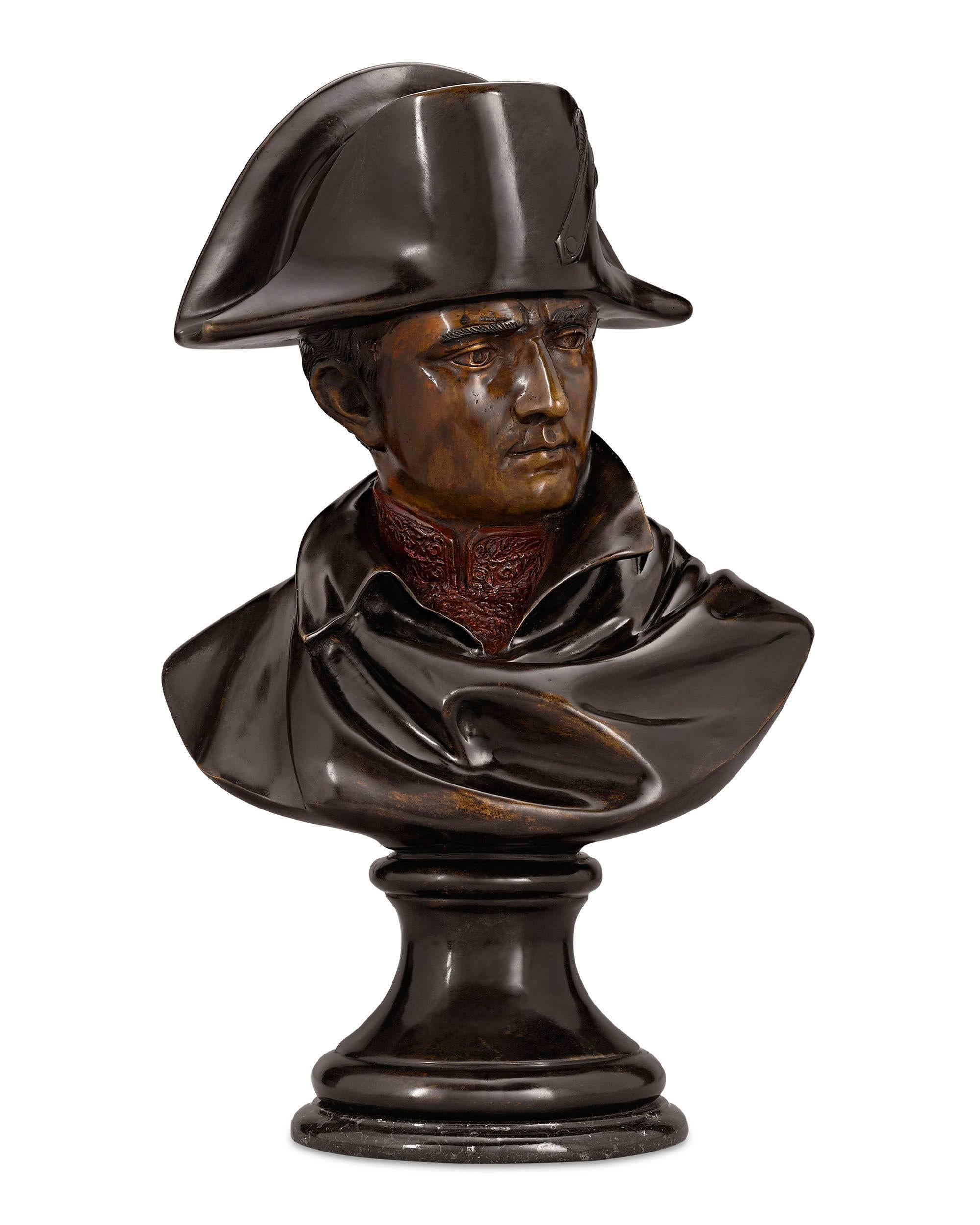 Unknown Figurative Sculpture - Bronze Bust of Napoléon as General