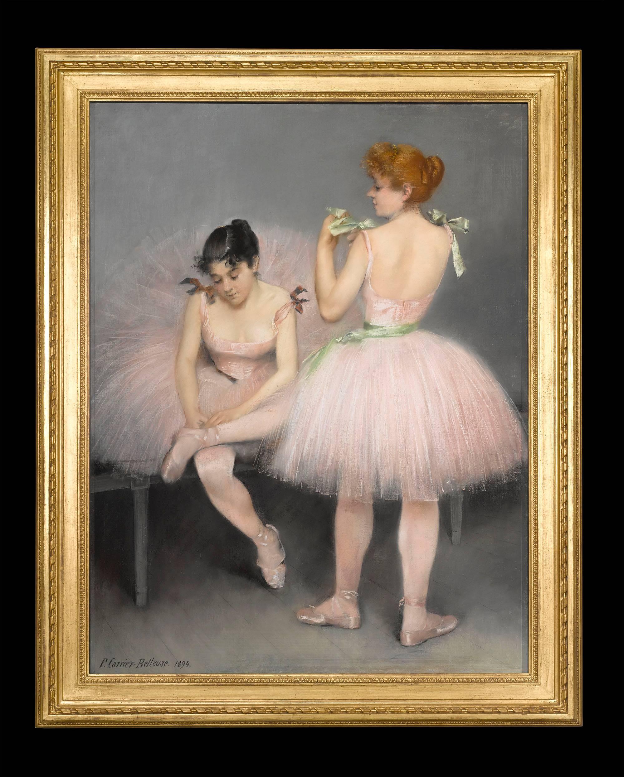 Les Danseuses - Painting by Pierre Carrier-Belleuse