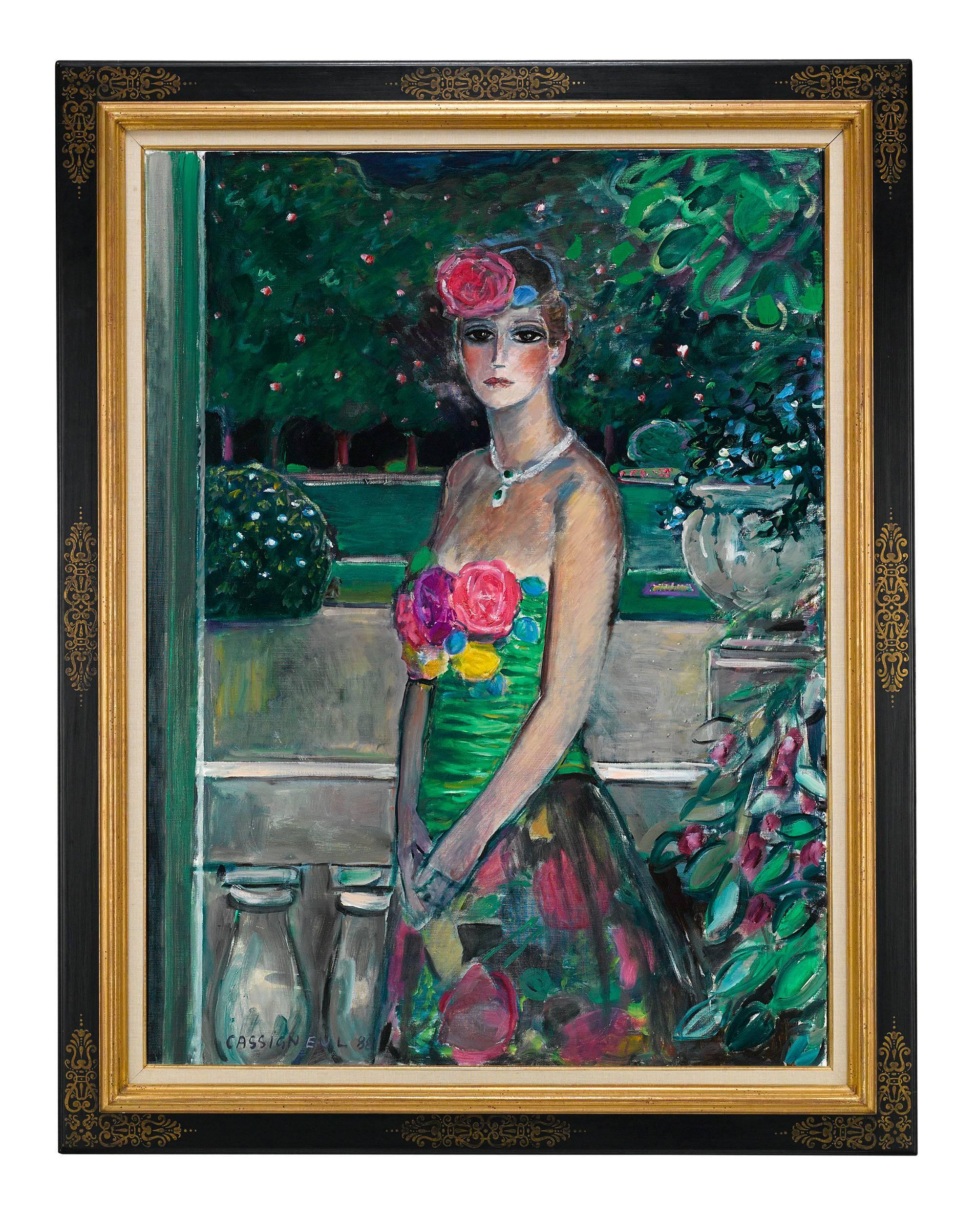 The Emerald Necklace - Painting by Jean-Pierre Cassigneul