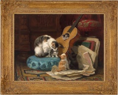 The Guitar Lesson by Henriëtte Ronner-Knip