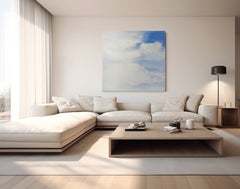 „Head in the Clouds Nr. 2“ – minimalistisches abstraktes Wolkenbild