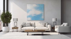 „Head in the Clouds Nr. 3“ – minimalistisches abstraktes Wolkenbild