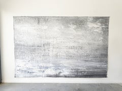 Everything Everywhere All at Once Sandy white oversized abstract painting