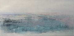 White Wash Pastel no2 abstract landscape impressionist painting