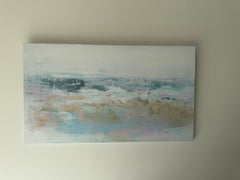 Pintura impresionista abstracta de un paisaje, «White Wash Pastel n.º 1»