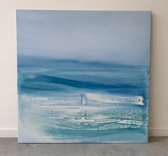 surf abstract coastal beach water impressionist painting original artwork