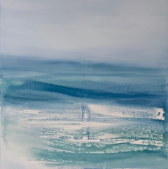 surf abstract coastal beach water impressionist painting original artwork