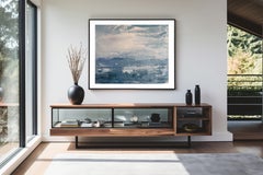 At Sea No1, Abstract Acrylic seascape, Signed, 60 x 74 Canvas