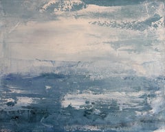 At Sea No1, Abstract Acrylic seascape, Signed, 60 x 74 Canvas