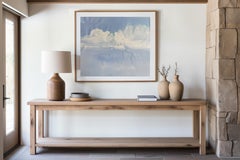 Floating No2, Impressionistic abstract blue Sky and cloud original painting