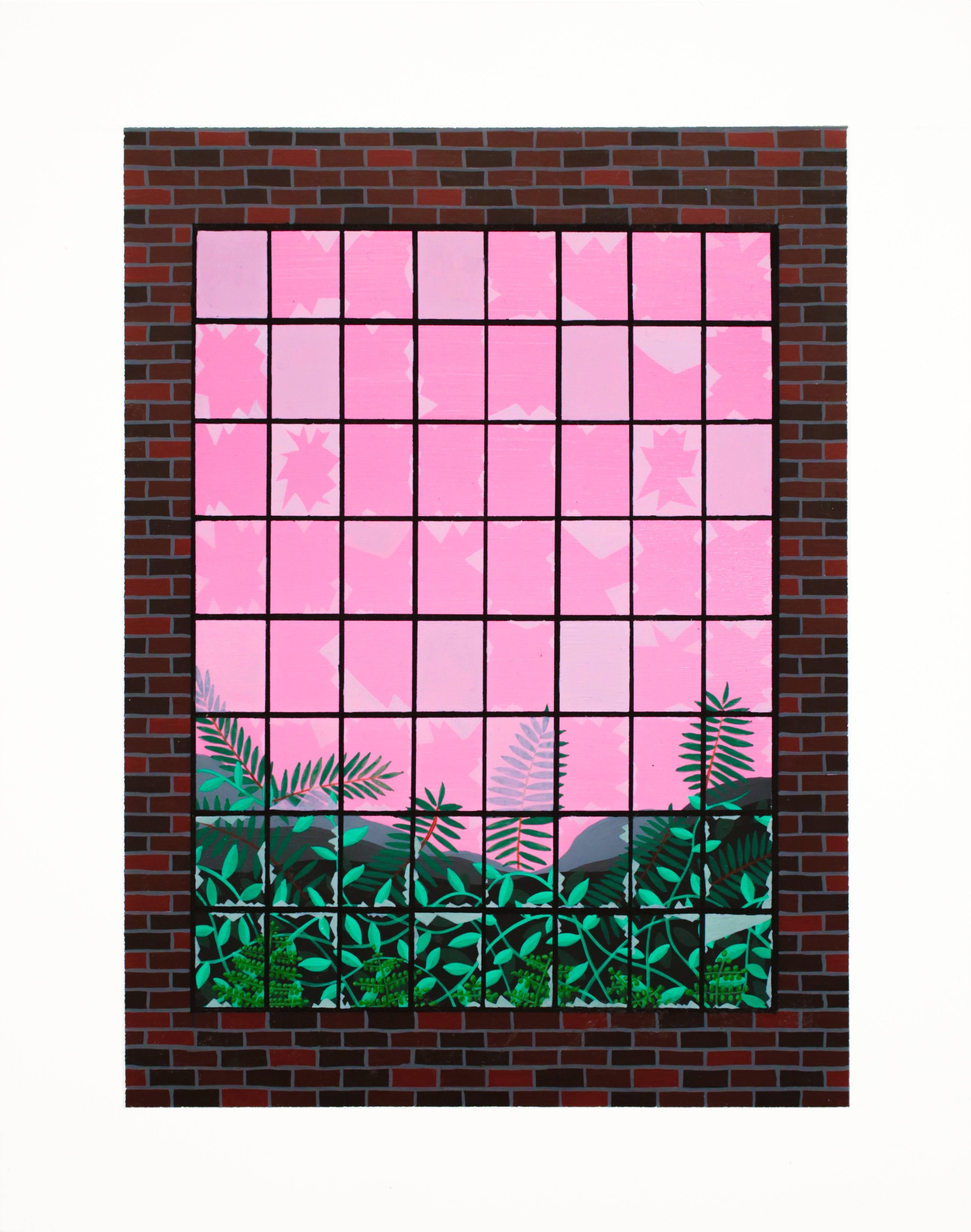 John Garrett Slaby Landscape Painting - Warehouse Window