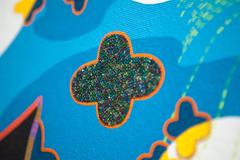 "Conversion" Paint Drip and Abstract Pattern on Canvas