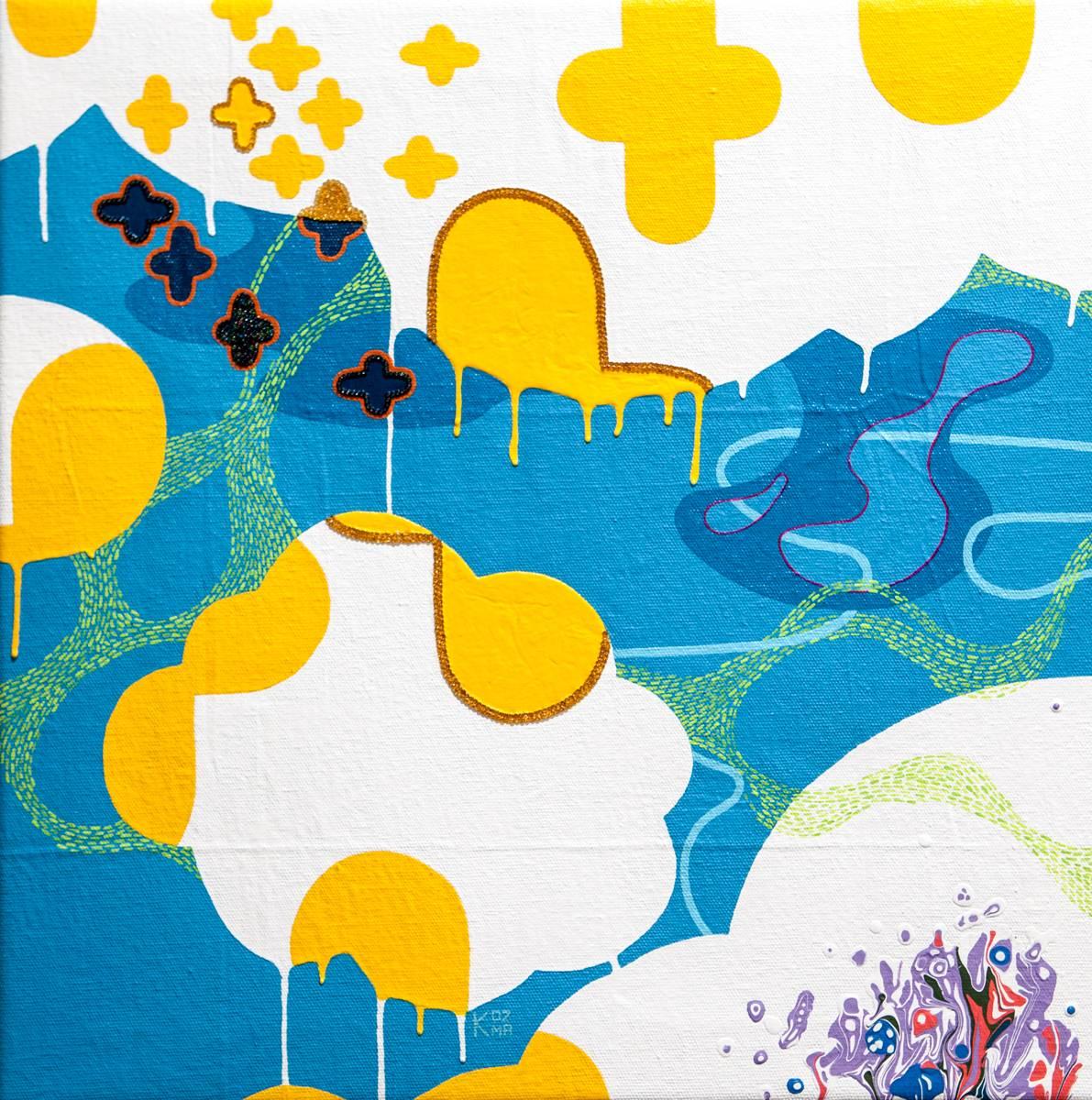 Kelly Kozma Abstract Painting - Hot Spot