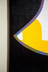 Right Behind Abstract Painting, Mixed Media on Canvas, 21st Century