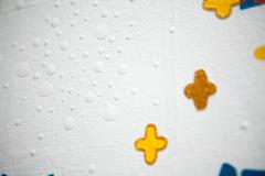 "Sweet Sky" Textur und Konfetti-Muster in abstrakter Malerei