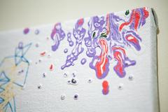 "Vessel", Psychedelic Patterns and Textures on Canvas by Kelly Kozma