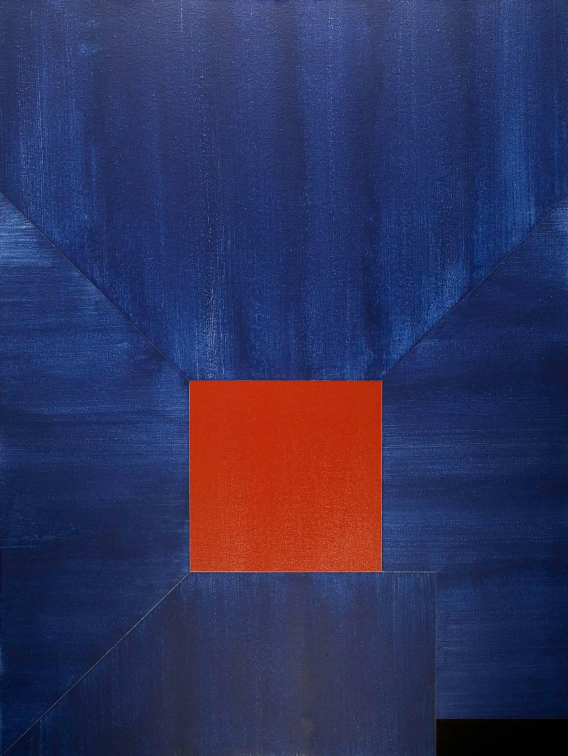 BLUE Lean on and Against no. 40 - Painting by Chad Hasegawa