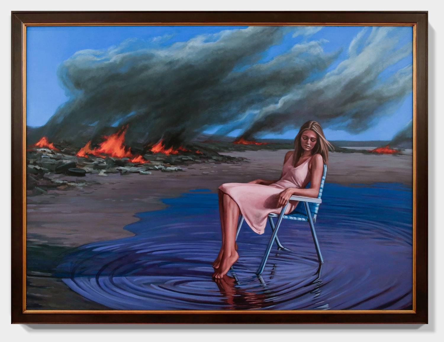 „As Far as the Mind Can See“ Hyperrealistisches Ölgemälde (Zeitgenössisch), Painting, von Katherine Fraser