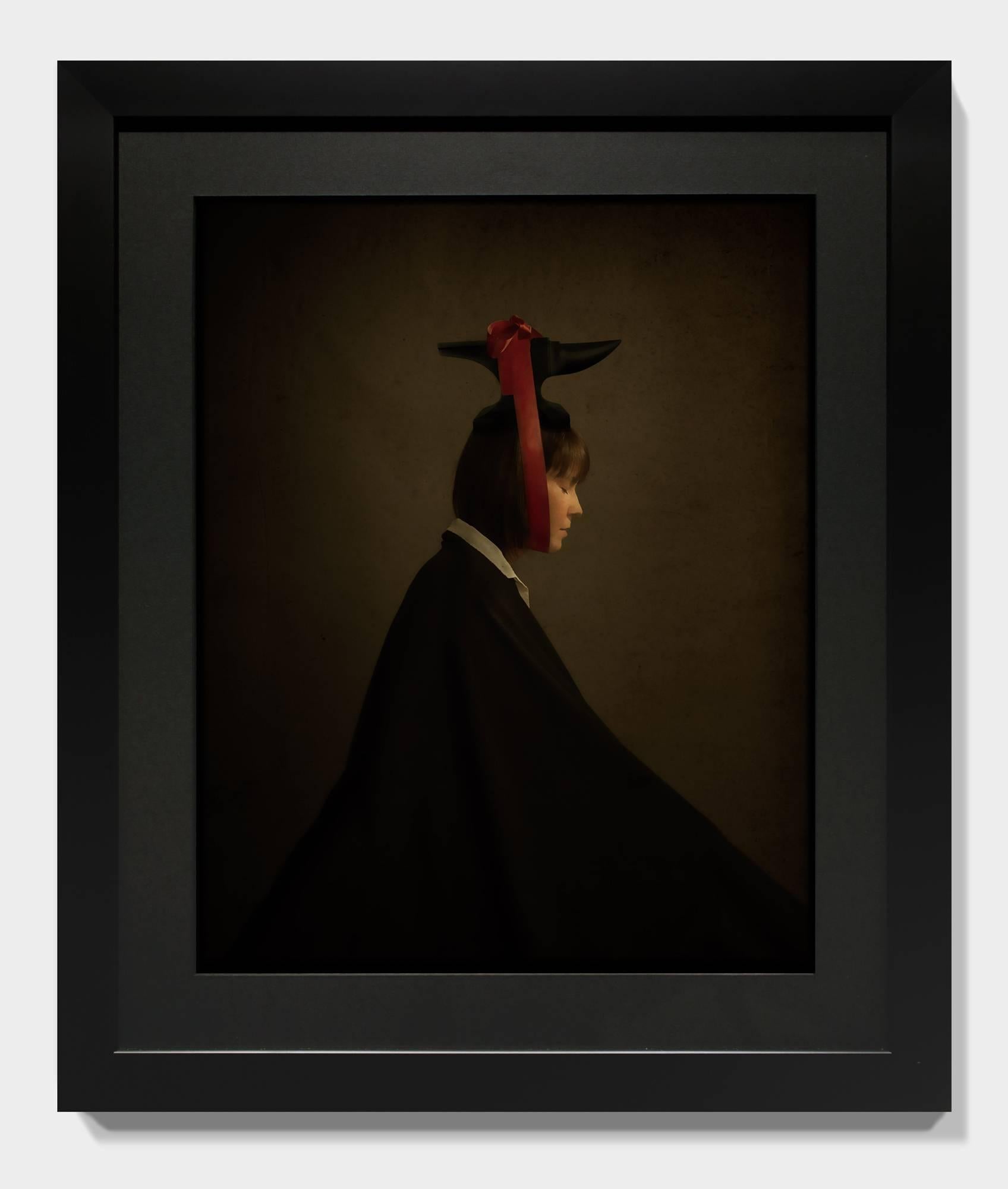 Burden - Black Portrait Photograph by Andrew Pinkham