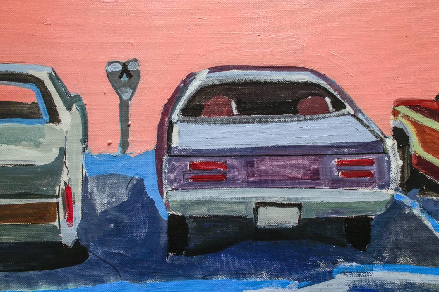 Parking Lot - Contemporary Painting by Jessica Brilli