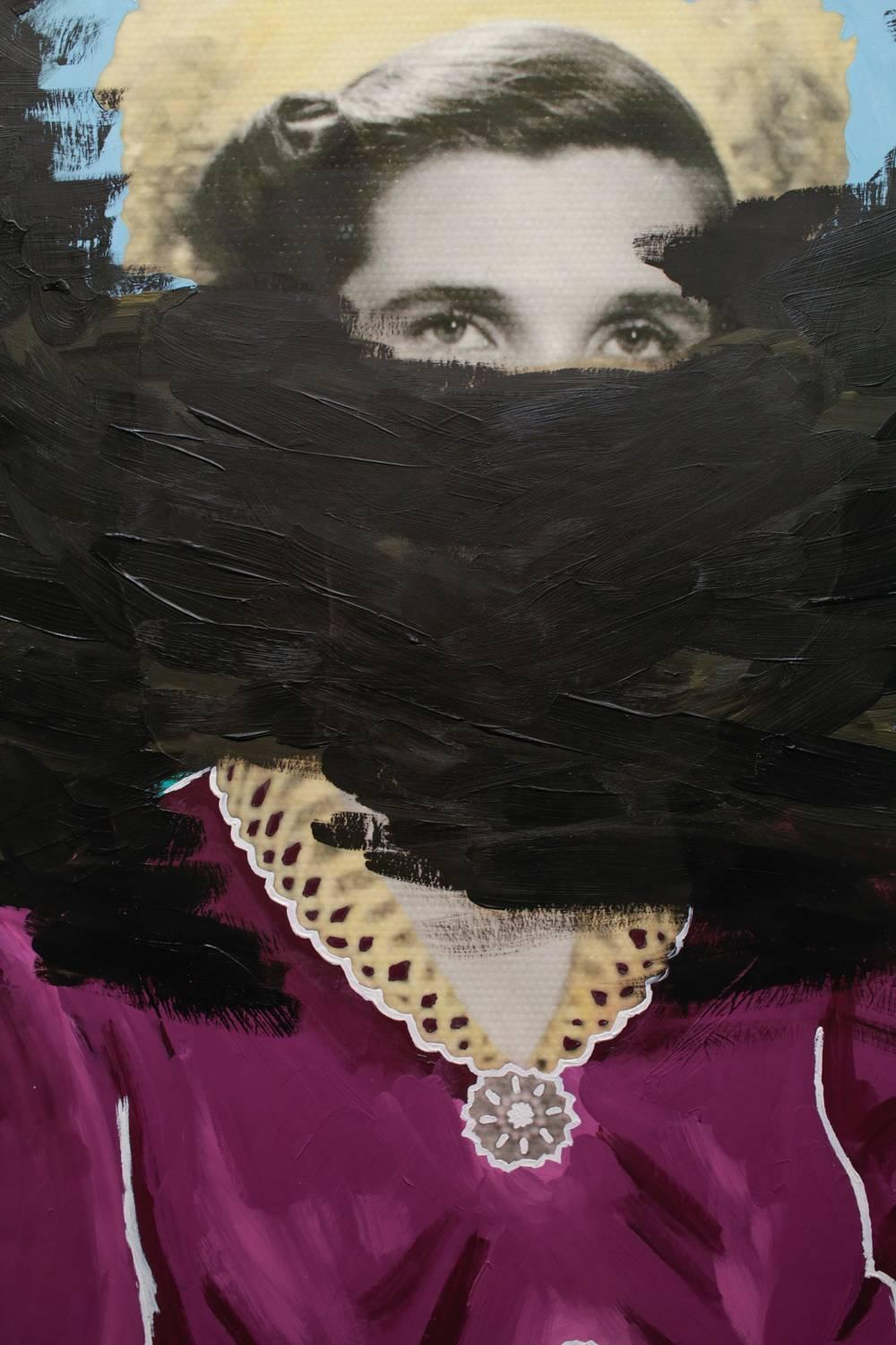 Original mixed media painting by Daisy Patton measuring 24in x 18in.

ARTIST BIO // From Los Angeles, California, Daisy Patton moved back and forth between Oklahoma and California during her childhood. She spent much of her early years reading
