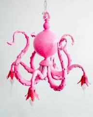 Chandelier III, Octopus/Tentacle Luminary Sculpture, Adam Wallacavage 