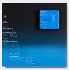 BUT WHEN - Acrylic on Wood Panel, Contemporary 12x12 Painting