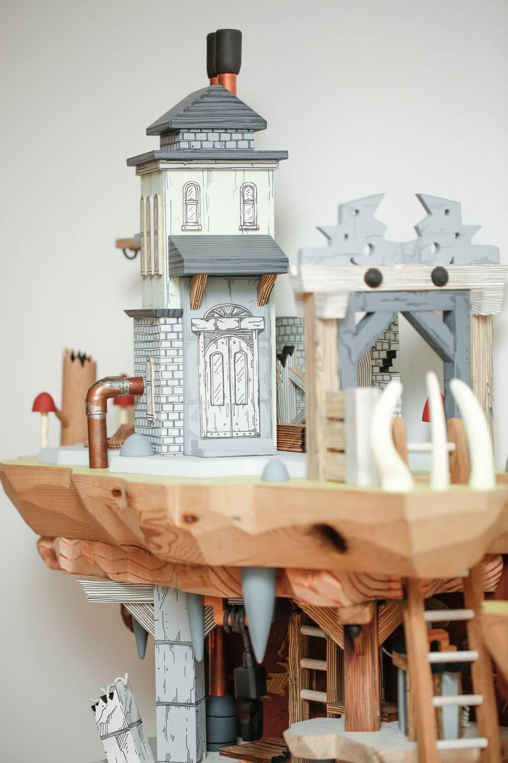 Bonehenge - Still-Life Sculpture Marrón de Luke O'Sullivan
