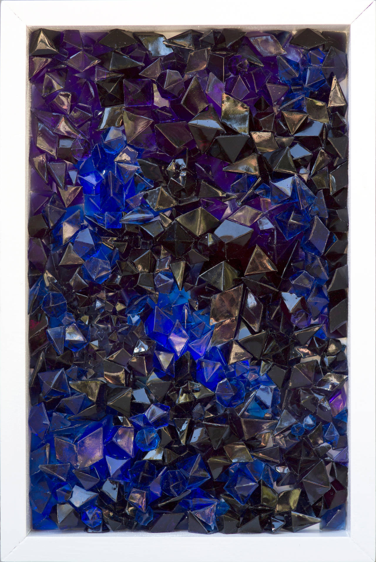 Paige Smith (A Common Name) Abstract Sculpture - "Ut Tenebras" dimensional, geode motif, wall hanging sculpture