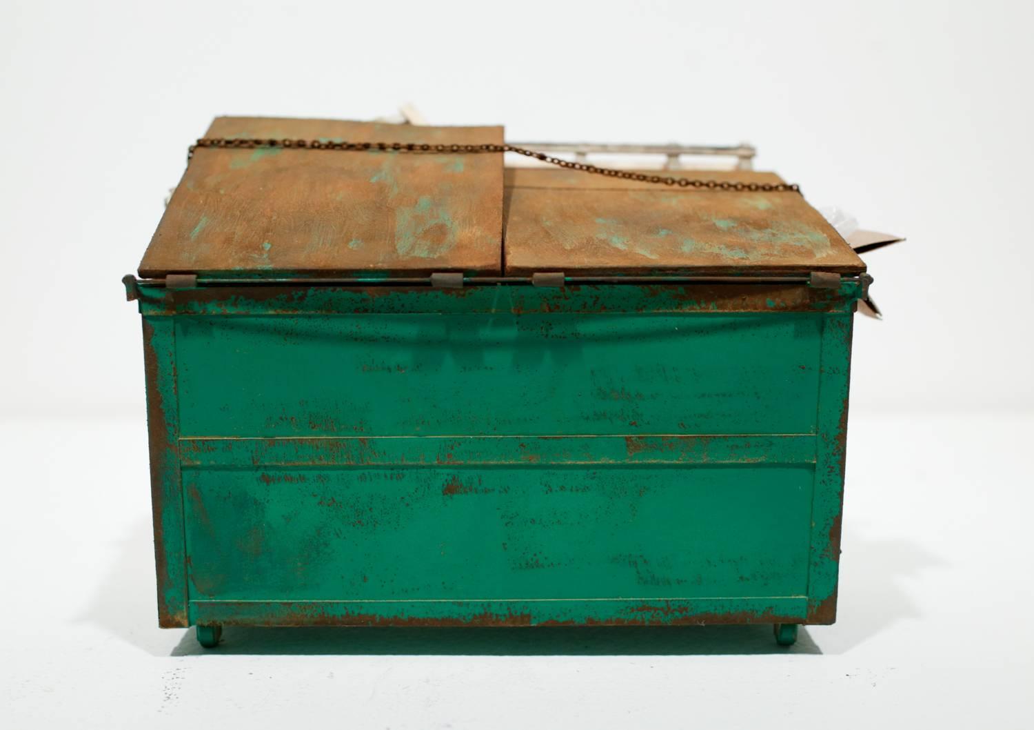 Original miniature dumpster paper sculpture by Drew Leshko measuring 5”h x 7”w x 4”d. 

Please send us a direct message if you need expedited shipping.

About the Artist // Drew Leshko is a Philadelphia, Pennsylvania-based artist. Working from