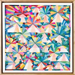 « You're the Center (Too) », aquarelle, abstraction géométrique, motifs