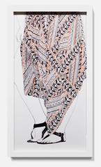 "Sound and Color" Figurative Drawing, Color Pencil, Ballpoint Pen