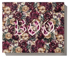 "BOO",  Dimensional Wall-Hanging Sculpture by Charles Clary